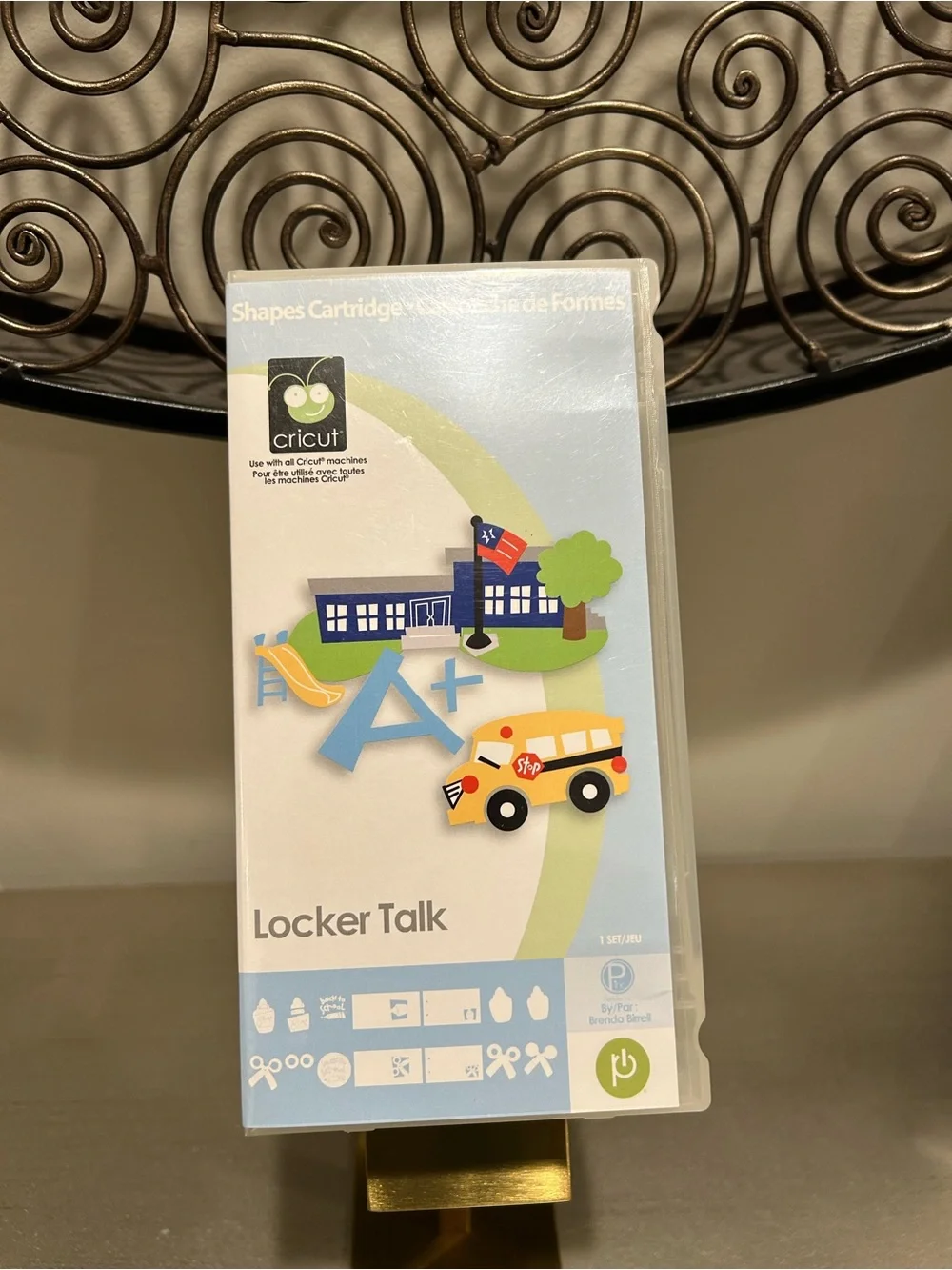 Cricut Locker Talk Cartridge with Pastel Hearts and Multi-Color Icons